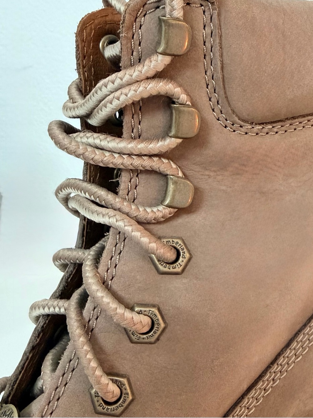Timberland Courmayeur Valley 6-Inch Women's Boot Taupe Nubuck Size 7.5 - Picture 8 of 11
